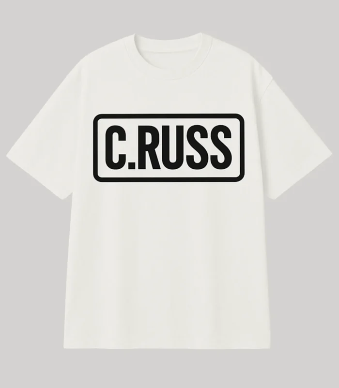 Camiseta C.Russ White Blanca – Streetwear Minimalista