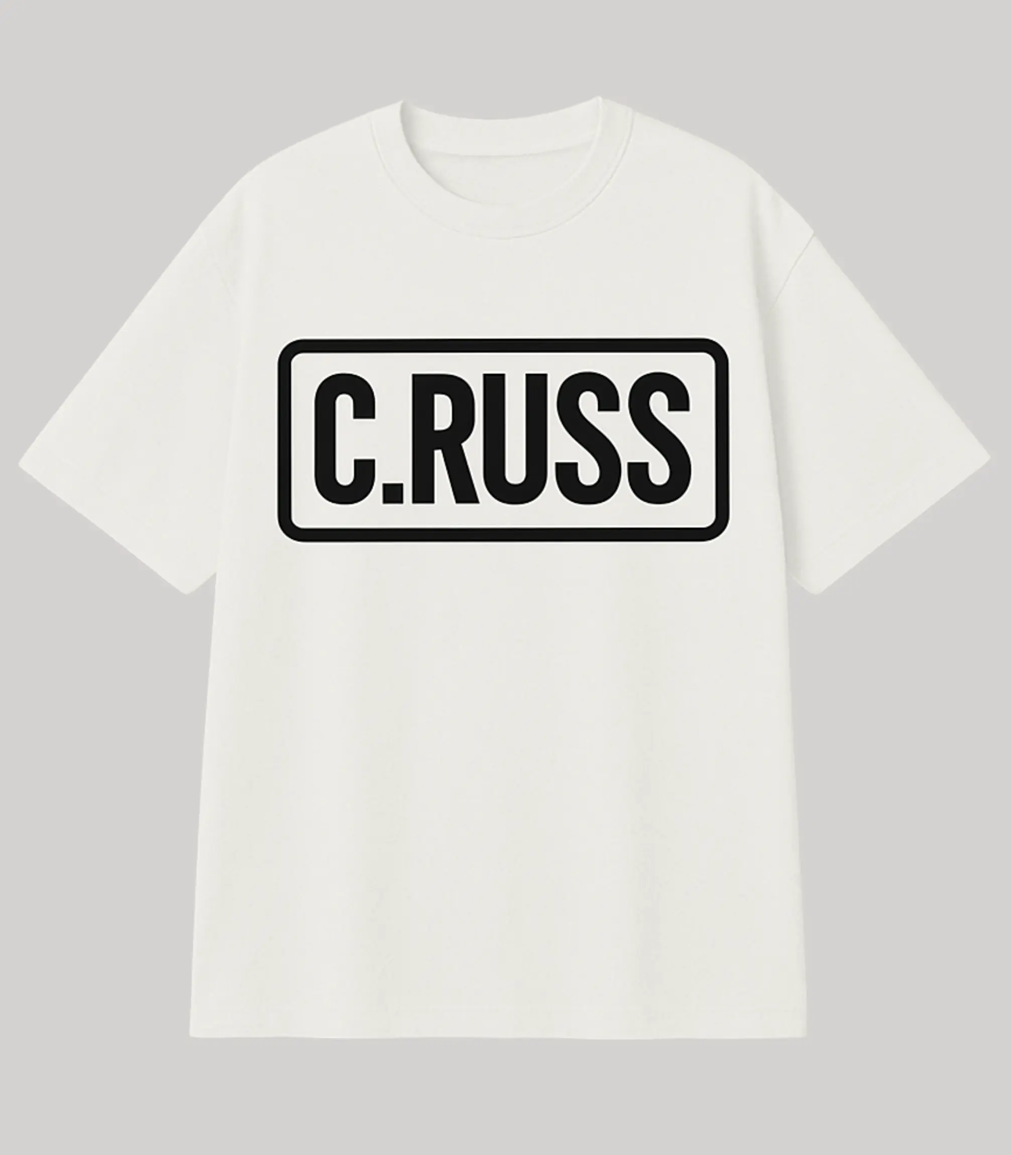 Camiseta C.Russ White Blanca – Streetwear Minimalista